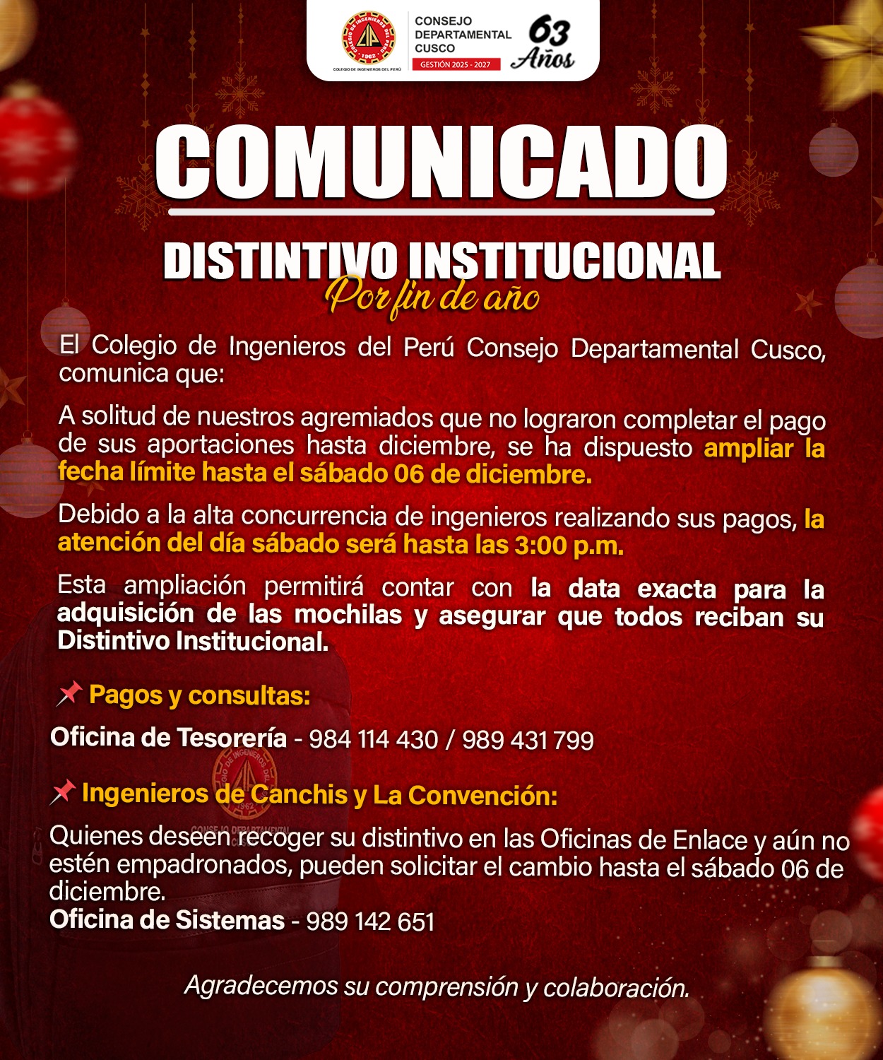 Distintivo Institucional 2025